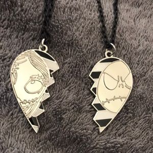 Jack and Sally NBC best friend necklace